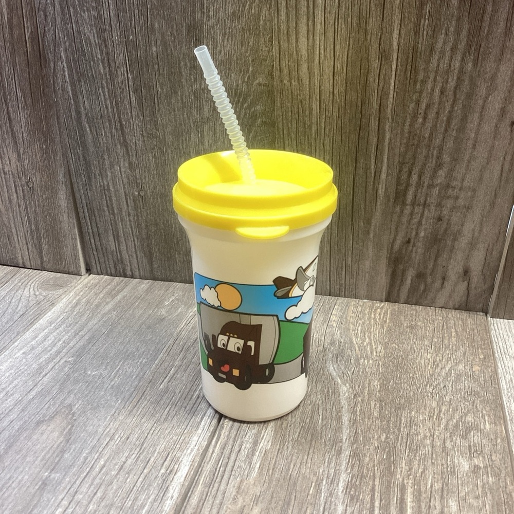 Whirley Ind UPS Employee Swag Advertising Child Kids Whirley Drink Cup W/Straw